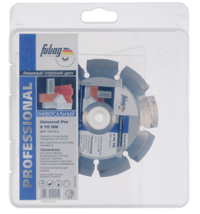 Алмазный отрезной диск FUBAG Универсальный Экстра (Universal Extra) D115 мм / 22,2 мм в Чите фото