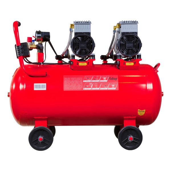 Компрессор воздушный безмасляный малошумный FUBAG OLS 500/100 CM2х2 + Набор пневмоинструмента (5 предметов) в ПОДАРОК в Чите фото