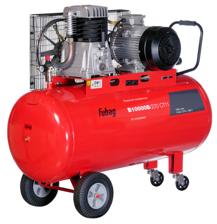 Компрессор FUBAG B10000B/270 СТ11 + Набор пневмоинструмента FUBAG, 34 предмета + Набор пневмоинструмента FUBAG Базовый (Basic) S1000, 3 предмета