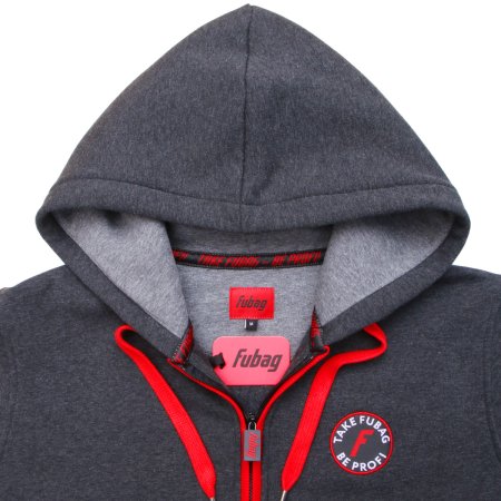 Серо-красная толстовка Fubag с капюшоном  размер XXL в Чите фото