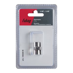 FUBAG Переходник 1/4 дюйма F - 1/4 дюйма F, блистер 1 шт в Чите фото