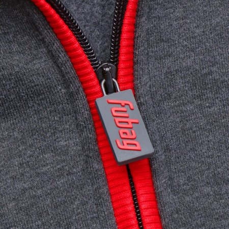 Серо-красная толстовка Fubag с капюшоном  размер XXL в Чите фото