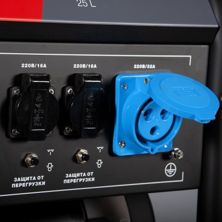 Бензиновый генератор с электростартером и коннектором автоматики FUBAG BS 7500 A ES в Чите фото