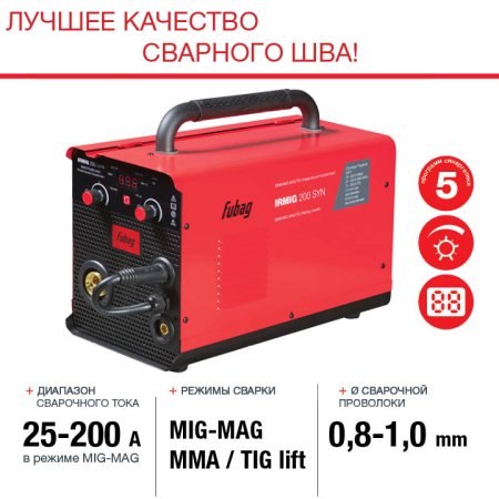 FUBAG Сварочный полуавтомат IRMIG 200 SYN с горелкой 250 А 3 м в комплекте в Чите фото