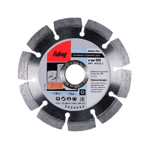 Алмазный отрезной диск FUBAG Beton Pro D125 мм/ 22.2 мм по бетону в Чите фото