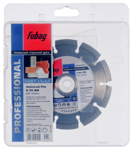Алмазный отрезной диск FUBAG Универсальный Про (Universal Pro) D125 мм / 22,2 мм в Чите фото