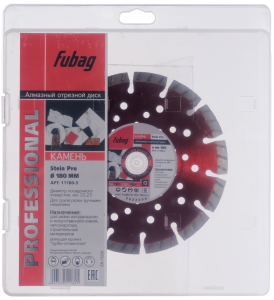 Алмазный отрезной диск FUBAG Камень Про (Stein Pro) D180 мм / 22,2 мм по камню в Чите фото