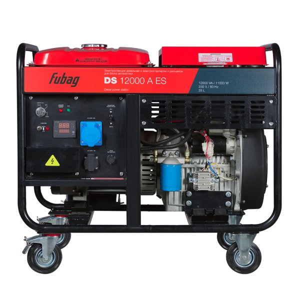 Дизельный генератор трёхфазный FUBAG DS 12000 A ES с электростартером и коннектором автоматики + Блок автоматики FUBAG Стартмастер (Startmaster) DS 25000 D в Чите фото