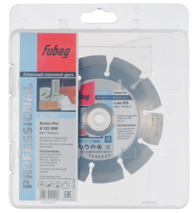 Алмазный отрезной диск FUBAG Бетон Экстра (Beton Extra) D125 мм / 22,2 мм по бетону в Чите фото