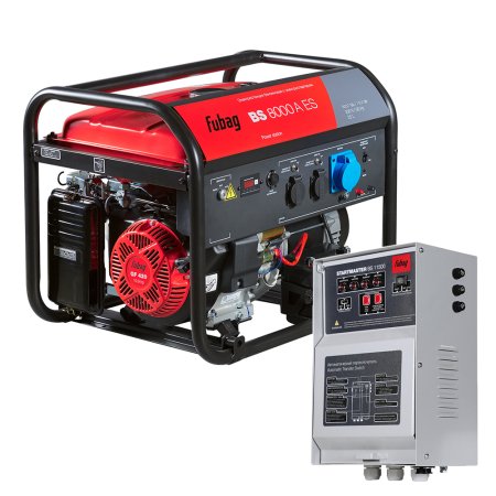 Бензиновый генератор FUBAG BS 8000 A ES с электростартером и коннектором автоматики  + Блок автоматики Startmaster BS 11500 (230 В) для бензиновых генераторов в ПОДАРОК